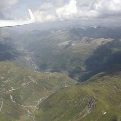 Verortung via Georeferenzierung der Kamera: Aufgenommen in der Nähe von Uri, Schweiz in 3400 Meter